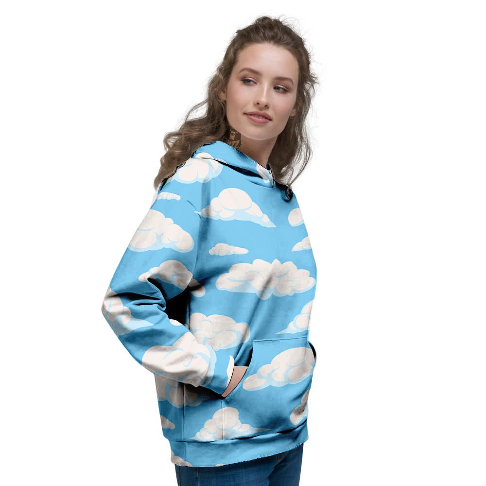 Cloud Sky Print Pattern Women's Hoodie-grizzshop