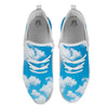 Cloud Sky Print White Athletic Shoes-grizzshop