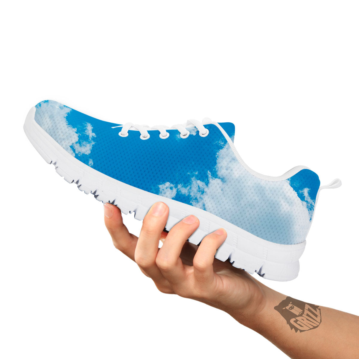 Cloud Sky Print White Sneaker-grizzshop