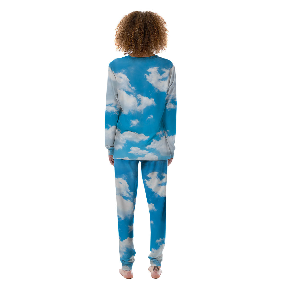 Cloud Sky Print Women's Pajamas-grizzshop