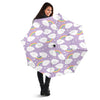 Cloud Smile Pattern Print Automatic Foldable Umbrella-grizzshop