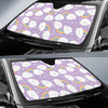 Cloud Smile Pattern Print Car Sun Shade-grizzshop