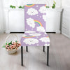 Cloud Smile Pattern Print Chair Cover-grizzshop