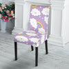 Cloud Smile Pattern Print Chair Cover-grizzshop