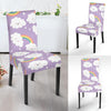 Cloud Smile Pattern Print Chair Cover-grizzshop