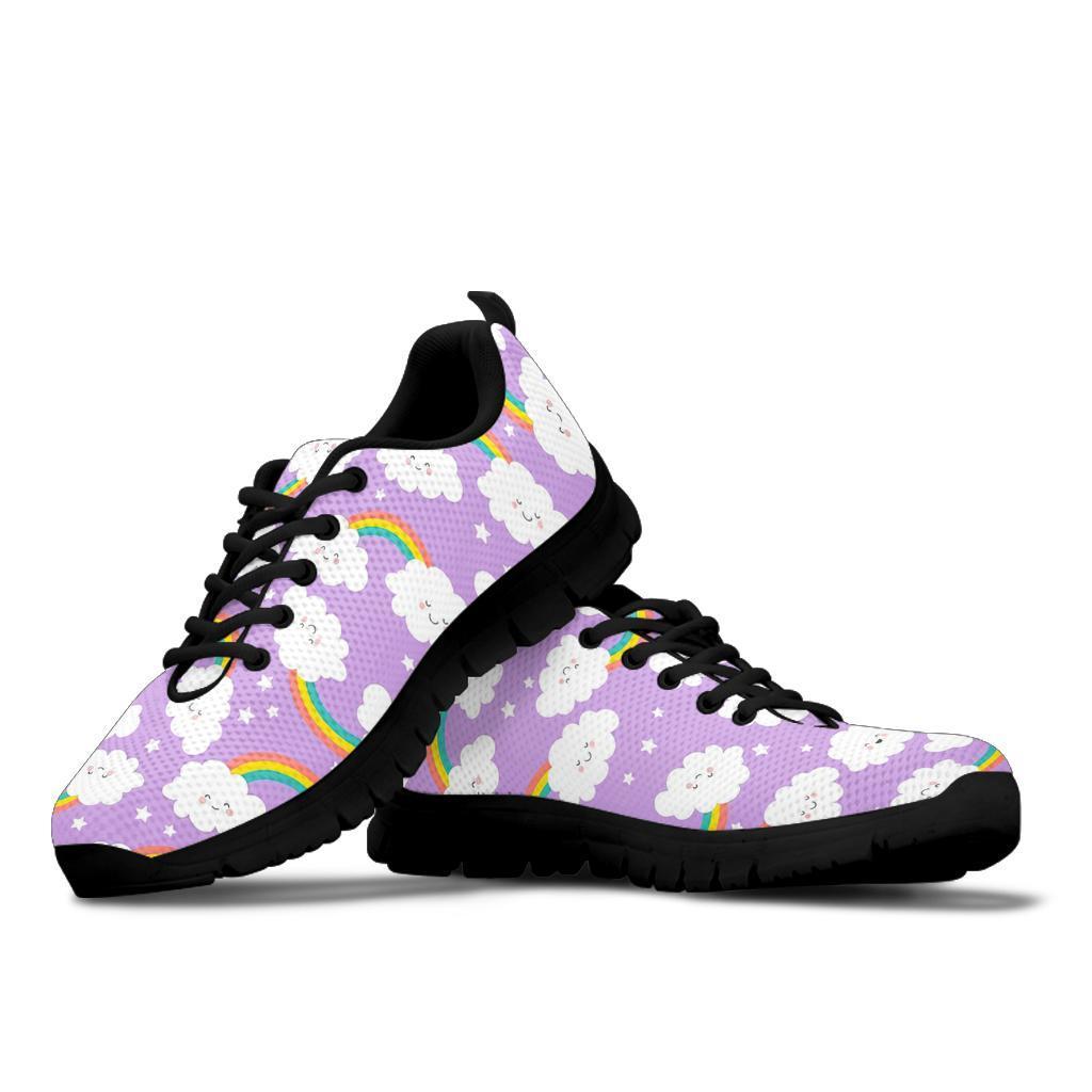 Cloud Smile Pattern Print Sneaker Shoes For Men Women-grizzshop