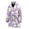 Cloud Smile Pattern Print Women Long Robe-grizzshop