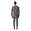 Clown Faces And Harlequin Black Print Pattern Men's Pajamas-grizzshop