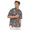 Clown Faces And Harlequin Black Print Pattern Men's Short Sleeve Shirts-grizzshop