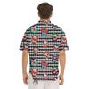 Clown Faces And Harlequin Black Print Pattern Men's Short Sleeve Shirts-grizzshop