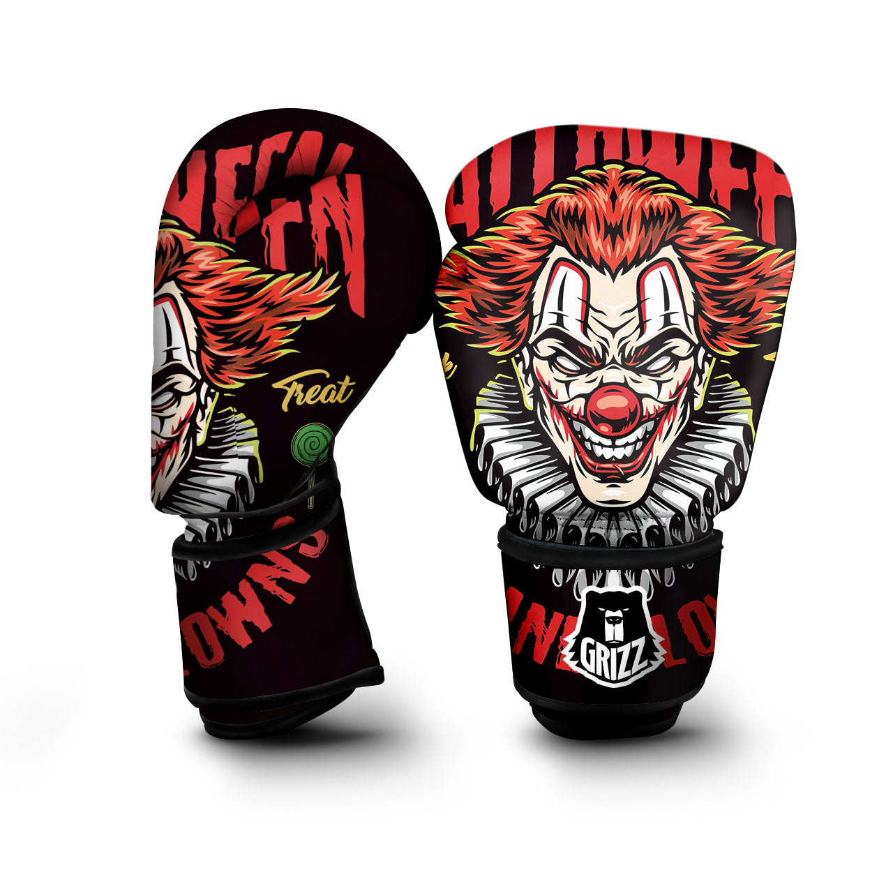 Clown Halloween Print Boxing Gloves-grizzshop