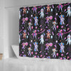 Clown Pattern Print Bathroom Shower Curtain-grizzshop