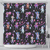 Clown Pattern Print Bathroom Shower Curtain-grizzshop