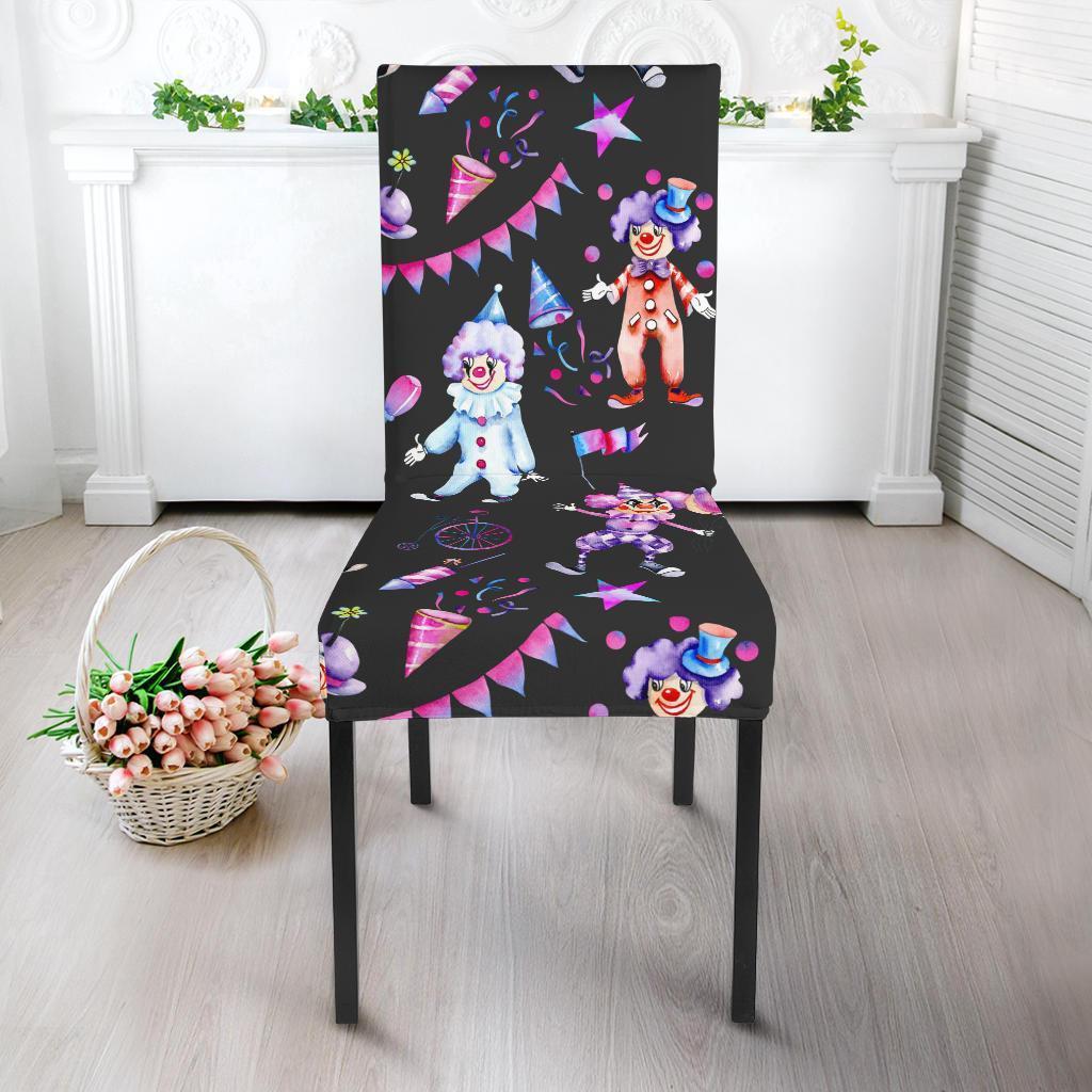 Clown Pattern Print Chair Cover-grizzshop