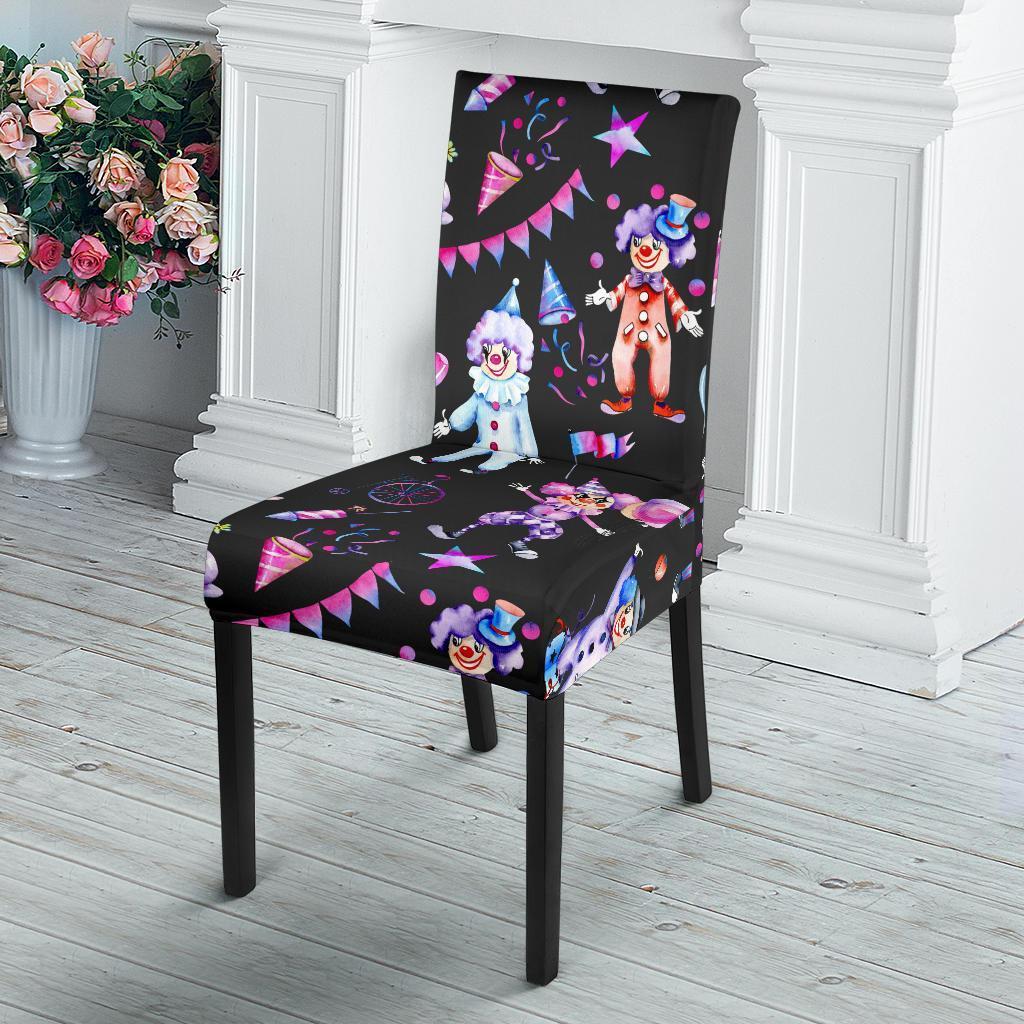 Clown Pattern Print Chair Cover-grizzshop