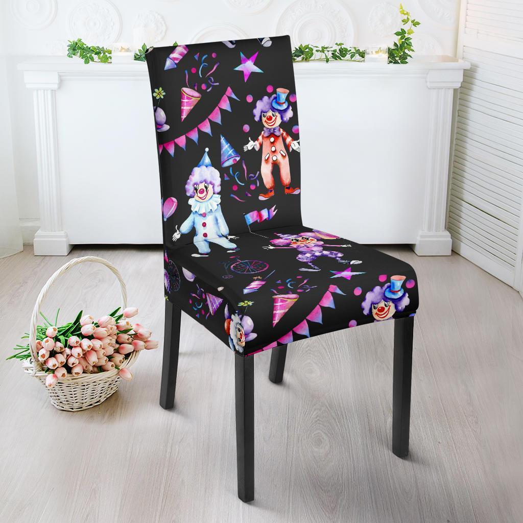 Clown Pattern Print Chair Cover-grizzshop