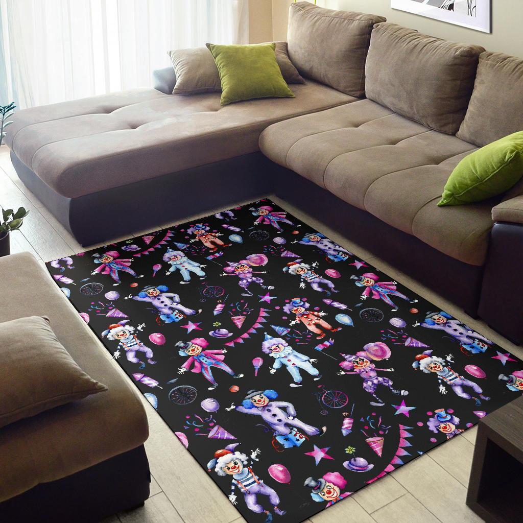 Clown Pattern Print Floor Mat-grizzshop