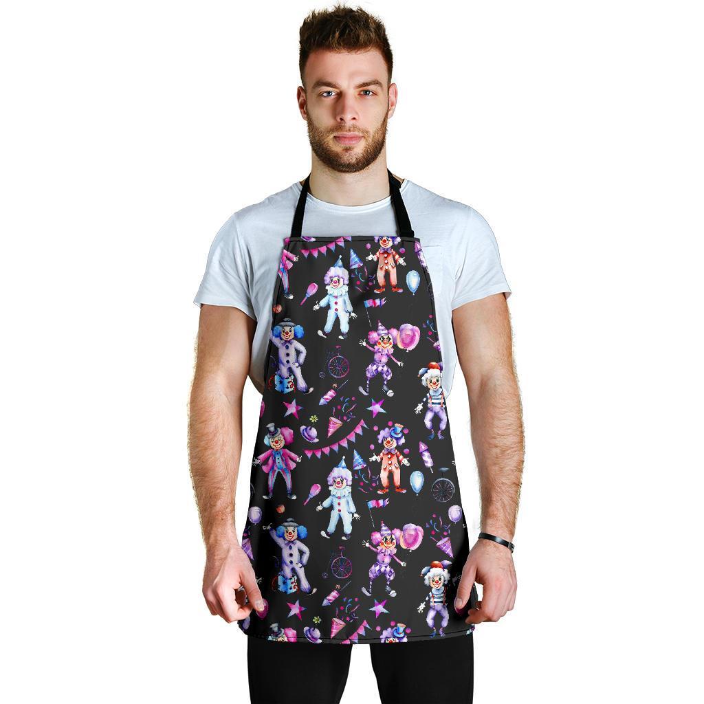 Clown Pattern Print Men's Apron-grizzshop