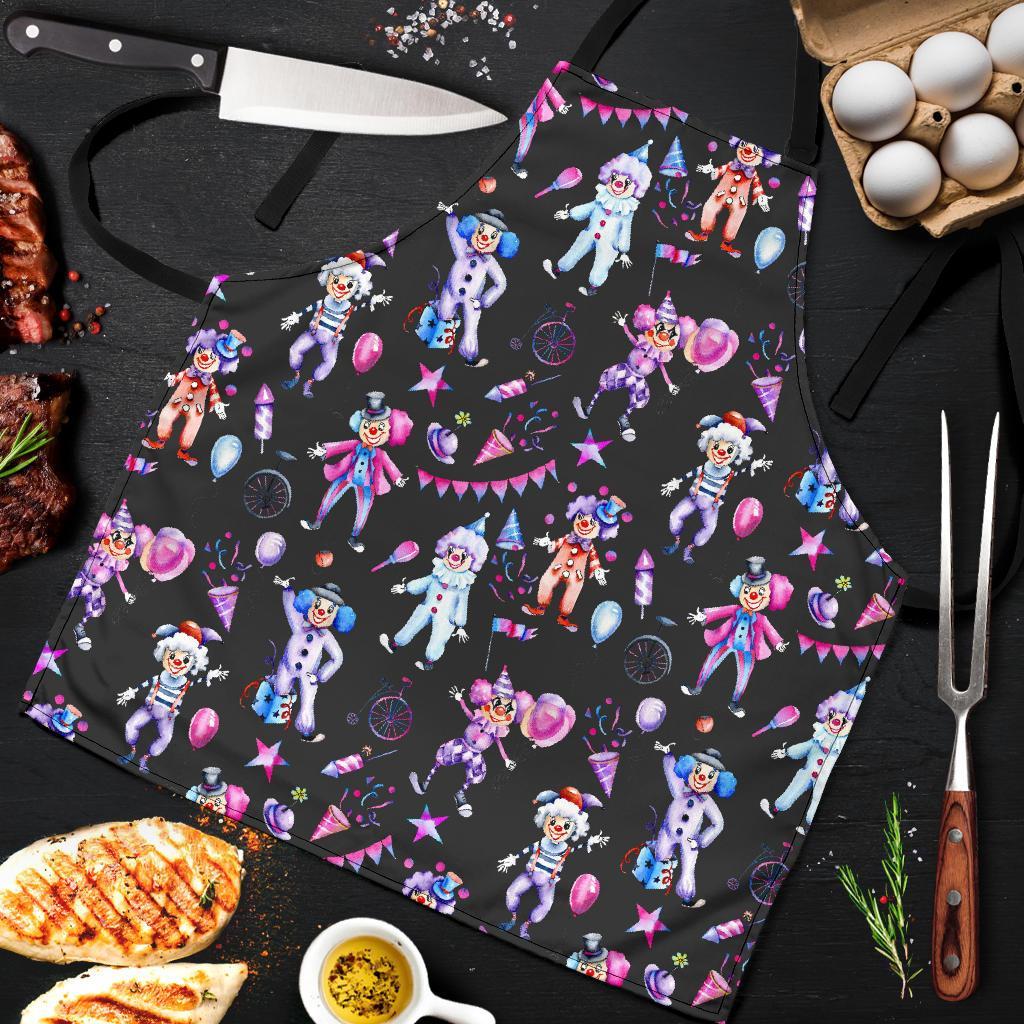 Clown Pattern Print Men's Apron-grizzshop