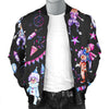 Clown Pattern Print Men's Bomber Jacket-grizzshop