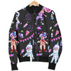 Clown Pattern Print Men's Bomber Jacket-grizzshop