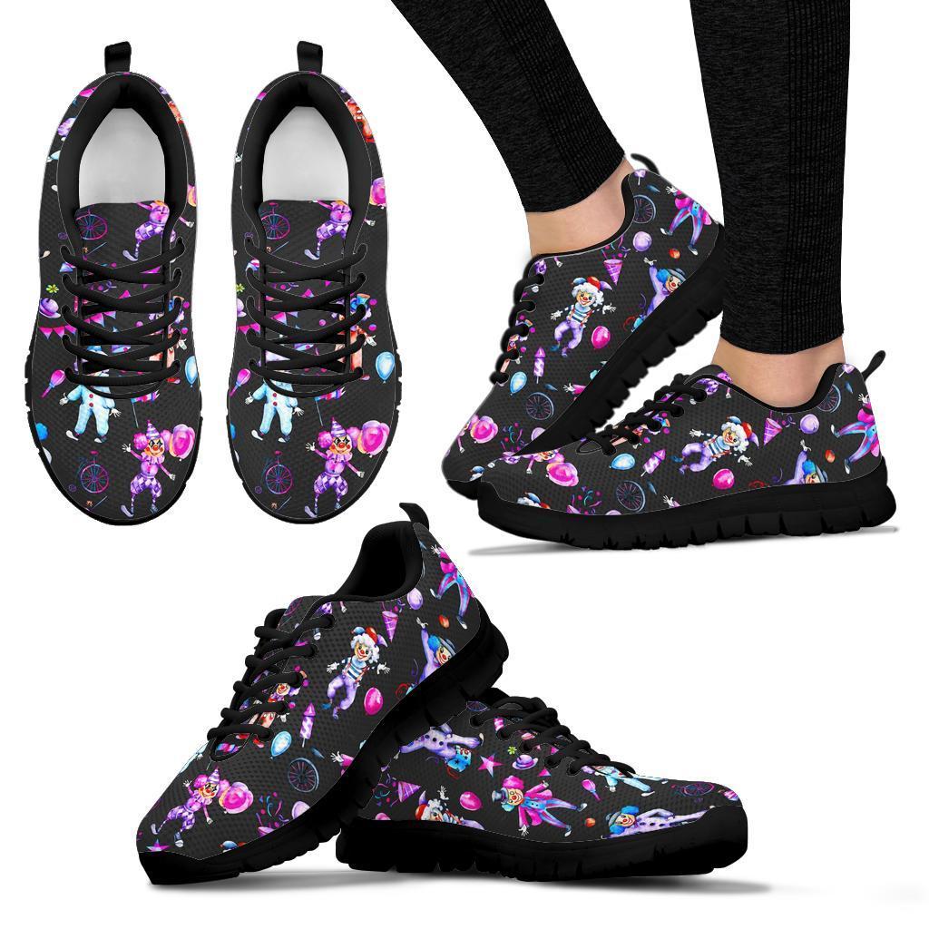 Clown Pattern Print Sneaker Shoes For Men Women-grizzshop