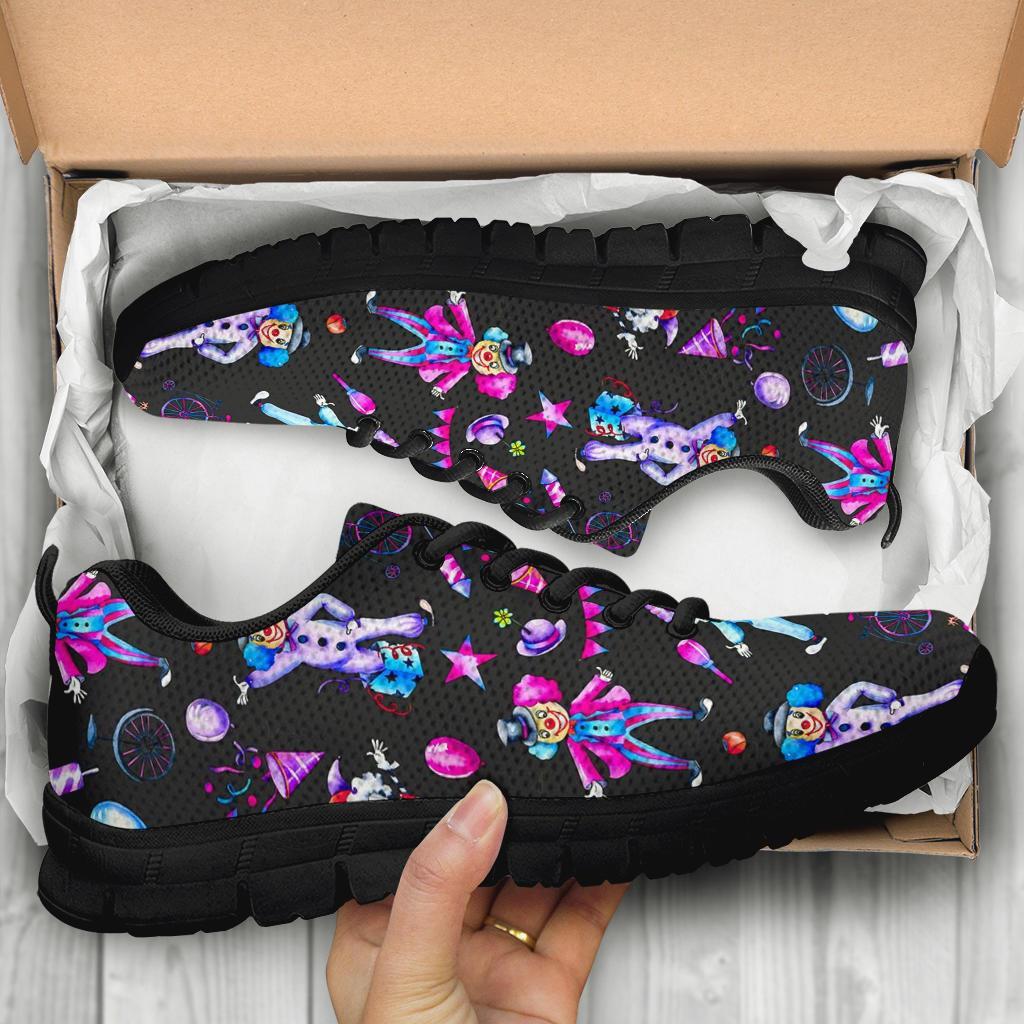 Clown Pattern Print Sneaker Shoes For Men Women-grizzshop