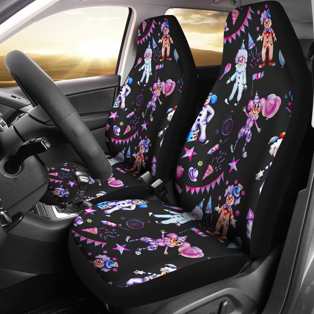 Clown Pattern Print Universal Fit Car Seat Covers-grizzshop