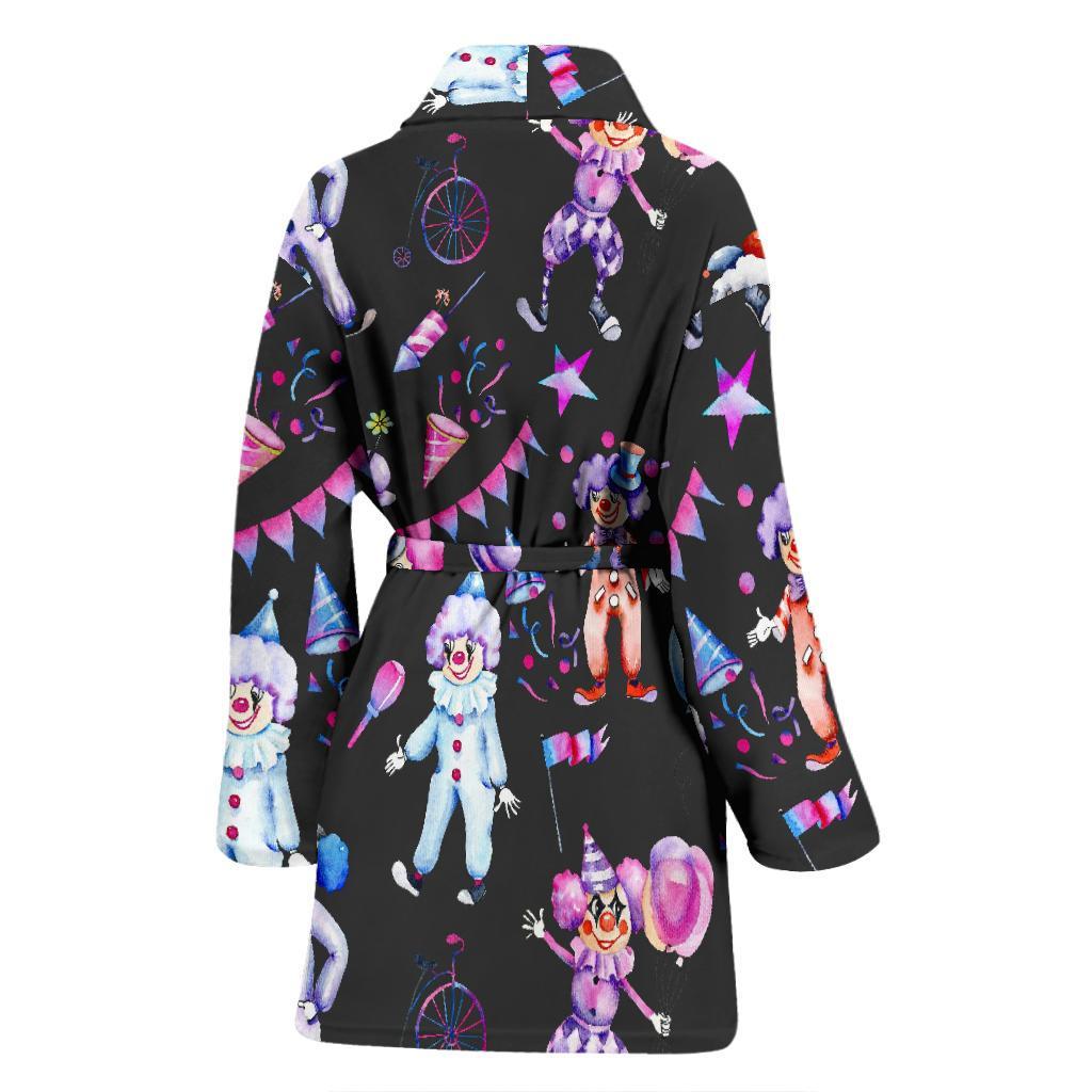 Clown Pattern Print Women Long Robe-grizzshop