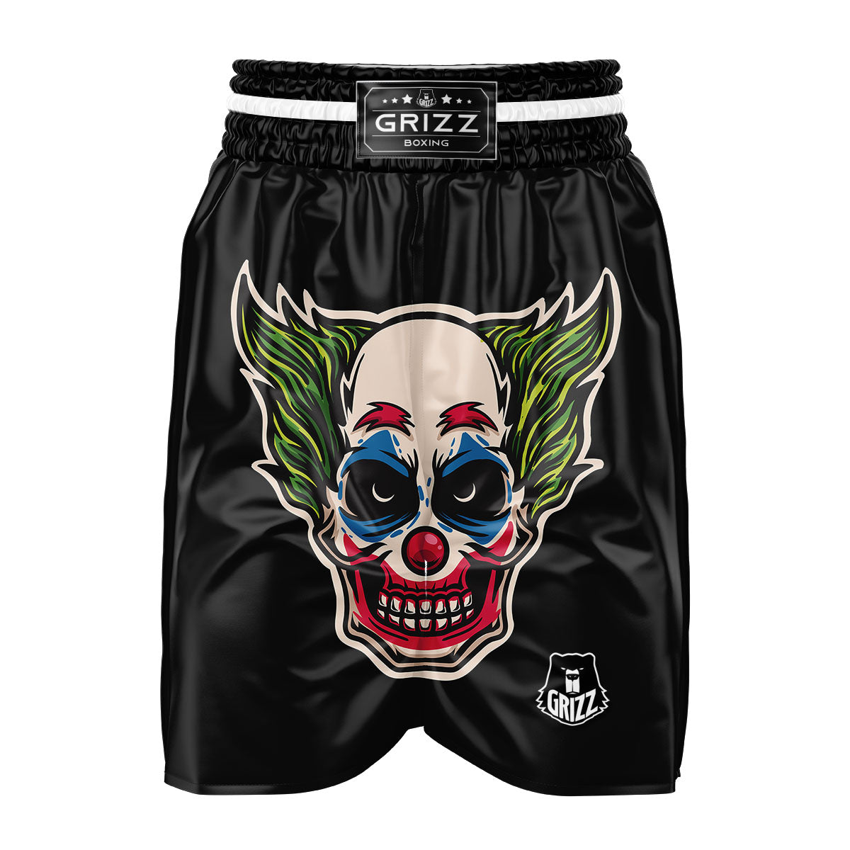 Clown Scary Cartoon Print Boxing Shorts-grizzshop