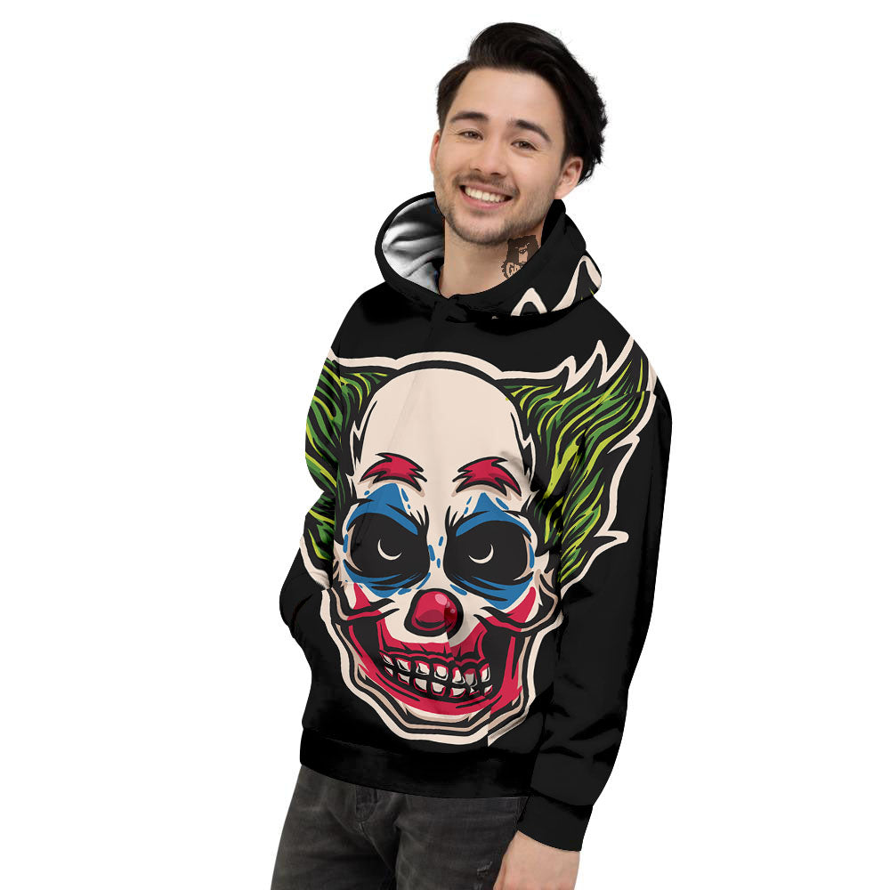Clown Scary Cartoon Print Men's Hoodie-grizzshop