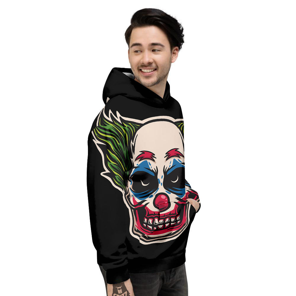 Clown Scary Cartoon Print Men's Hoodie-grizzshop