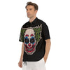 Clown Scary Cartoon Print Men's Short Sleeve Shirts-grizzshop