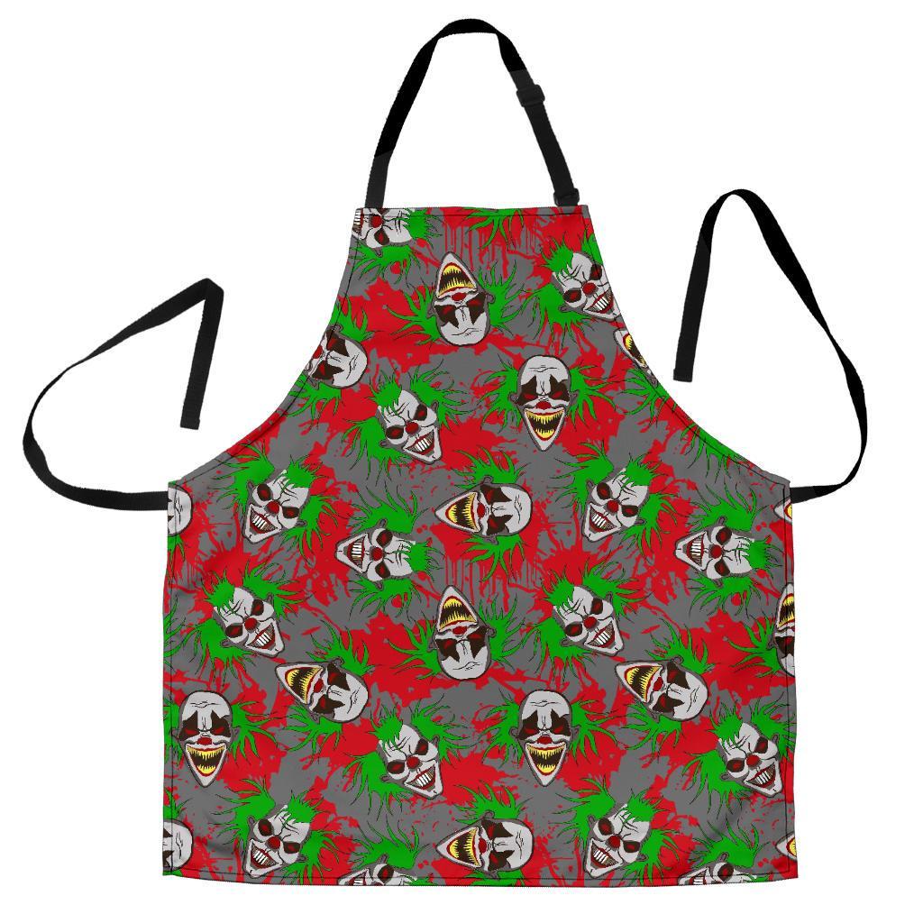 Clown Scary Pattern Print Men's Apron-grizzshop