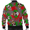 Clown Scary Pattern Print Men's Bomber Jacket-grizzshop