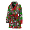 Clown Scary Pattern Print Women Long Robe-grizzshop