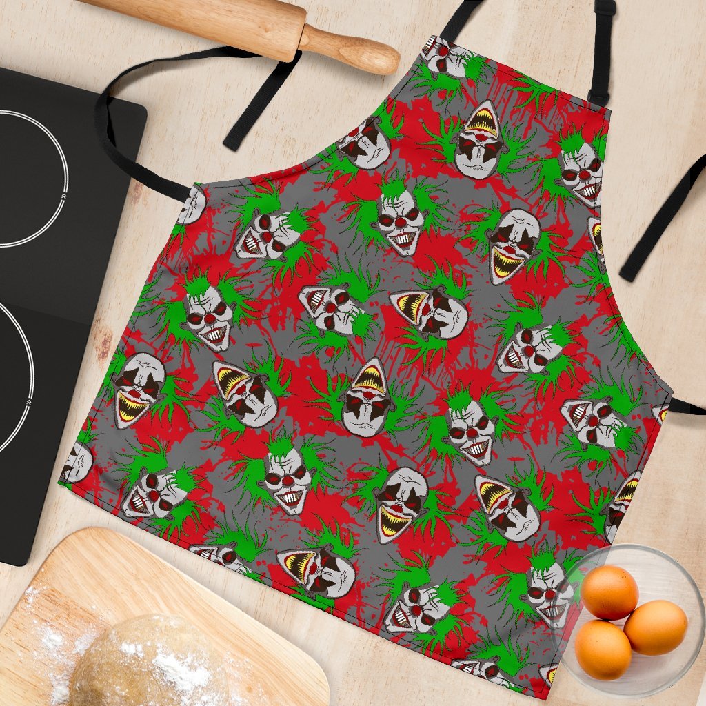 Clown Scary Pattern Print Women's Apron-grizzshop