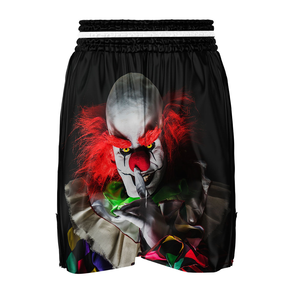 Clown Scary Print Boxing Shorts-grizzshop