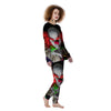 Clown Scary Print Women's Pajamas-grizzshop