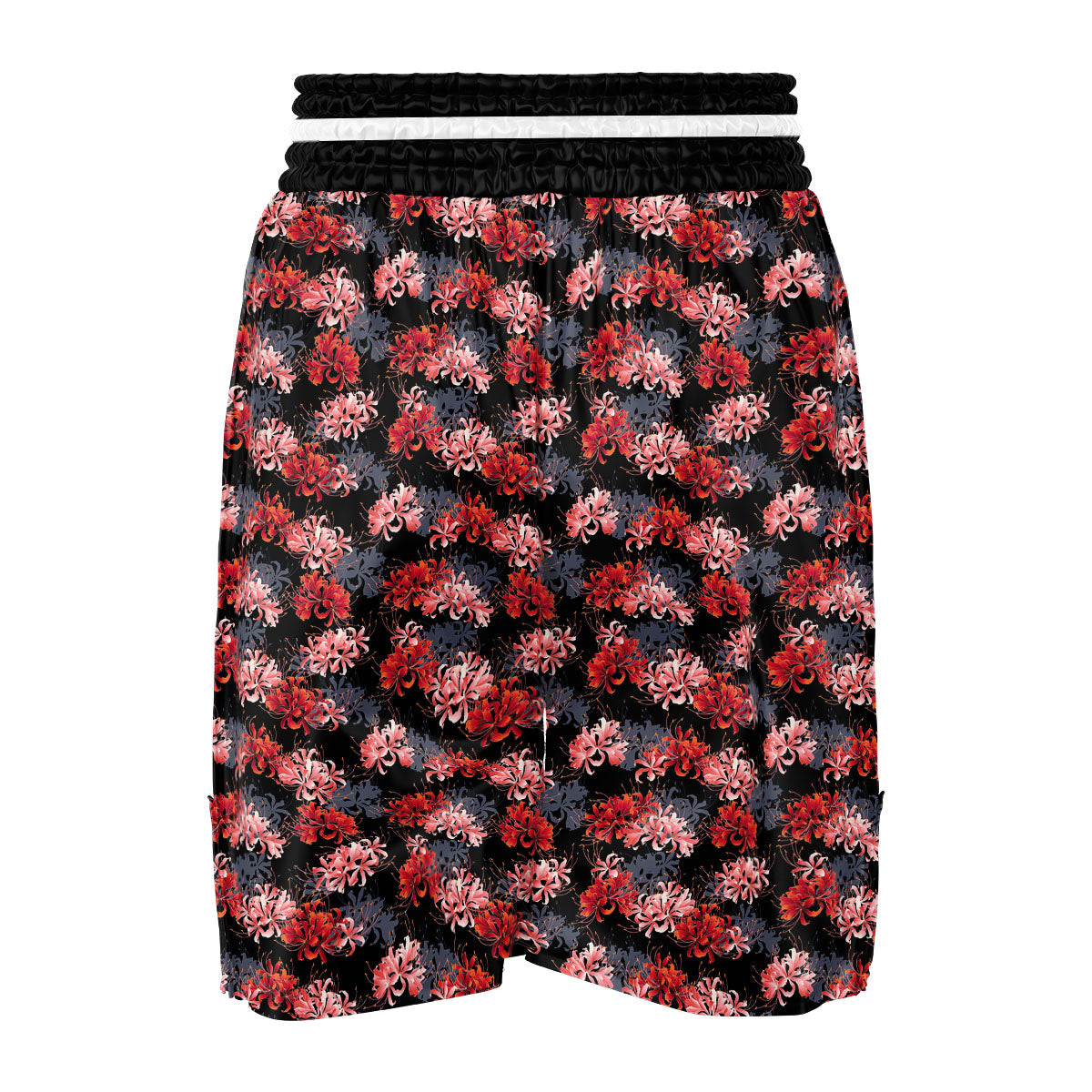 Cluster Amaryllis Japanese Print Pattern Boxing Shorts-grizzshop