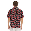 Cluster Amaryllis Japanese Print Pattern Men's Short Sleeve Shirts-grizzshop