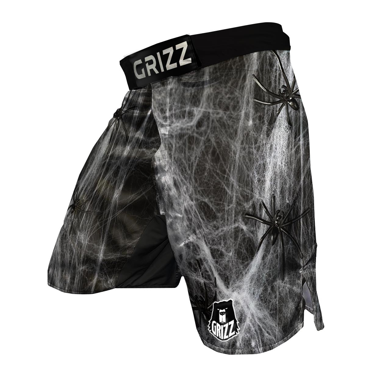 Cobweb And Toy Spiders Print MMA Shorts-grizzshop