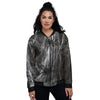 Cobweb And Toy Spiders Print Women's Bomber Jacket-grizzshop