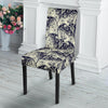 Cobweb Halloween Bat Pattern Print Chair Cover-grizzshop