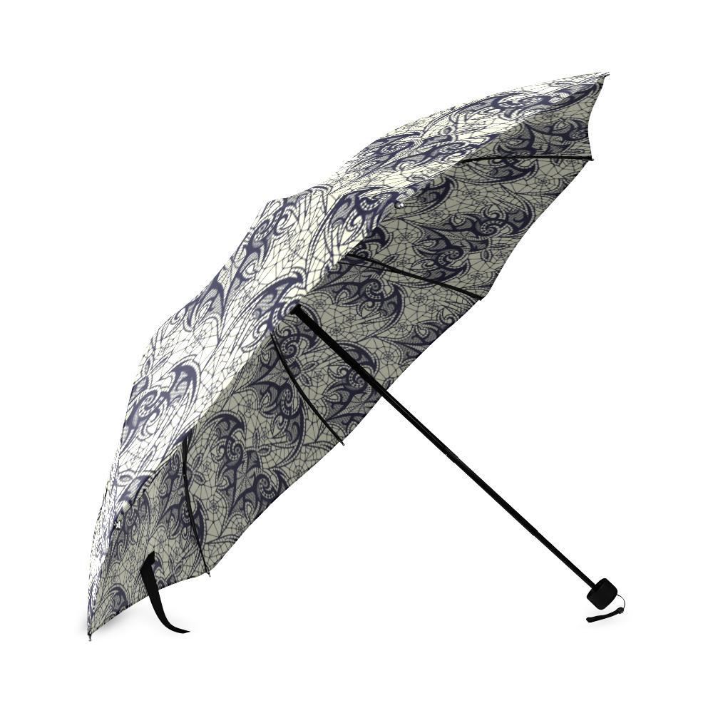 Cobweb Halloween Bat Pattern Print Foldable Umbrella-grizzshop