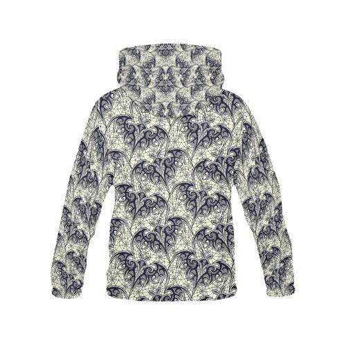 Cobweb Halloween Bat Pattern Print Men Pullover Hoodie-grizzshop