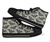 Cobweb Halloween Bat Pattern Print Men Women's High Top Shoes-grizzshop