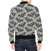 Cobweb Halloween Bat Pattern Print Men's Bomber Jacket-grizzshop