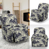 Cobweb Halloween Bat Pattern Print Recliner Cover-grizzshop