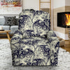 Cobweb Halloween Bat Pattern Print Recliner Cover-grizzshop